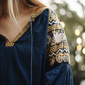 Urban Outfitters Embroidered Top